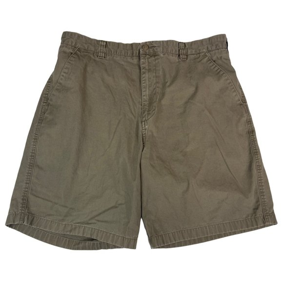 Dockers Men's Chino Shorts 8.5" Inseam 38 Tan 100% Cotton Casual Summer Buttoned - Picture 1 of 5